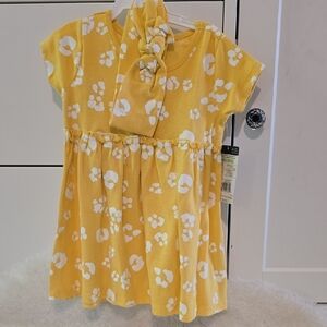 Gerber Yellow Flutter Sleeve Sundress